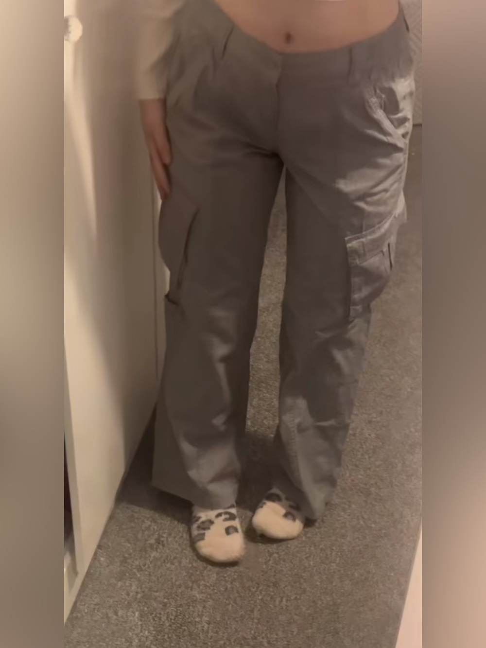 H&M Light Gray Women’s Cargo Pants